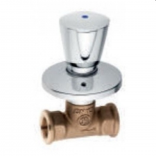Schulte Classic Line-2 Z029102-05010 15mm Hot Water U/Wall Stop Cock